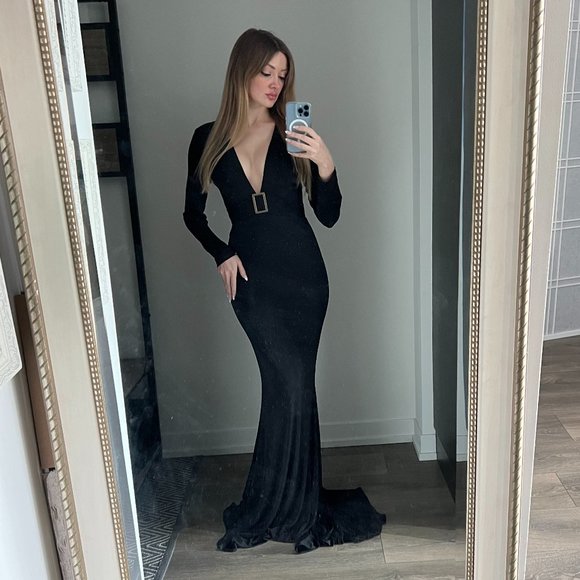 BNWOT Abyss by Abby Dress with Train - Picture 1 of 5